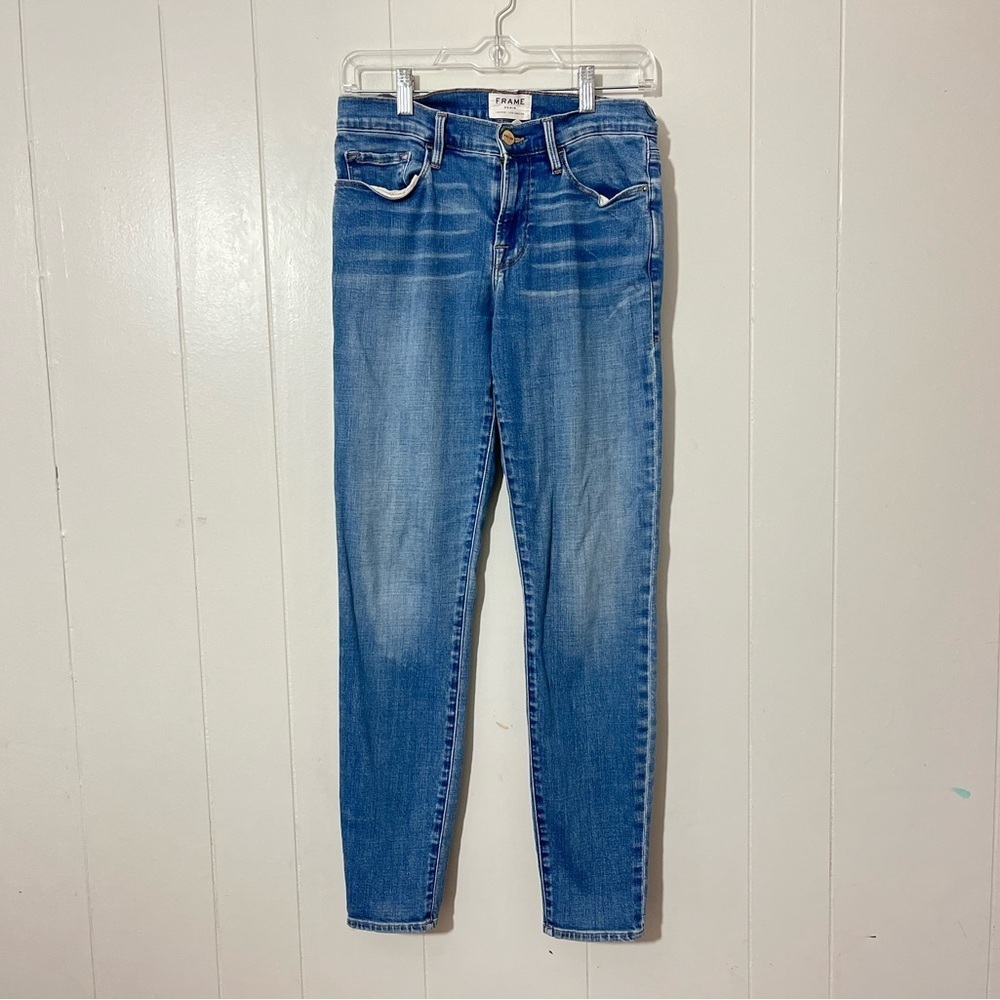 Frame Denim  Le Skinny De Jeanne Womens Jeans Blue Size 28